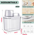 Tatuo 3 Pack Laundry Detergent Dispenser Clear Liquid Detergent Container with 6 Removable Labels, Fabric Softener Pet Plastic Detergent Dispenser for Laundry Room Organization and Storage(37 oz)