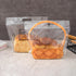 Roppolo 50 7.9 Inch Packaging pcs Large Clear Bread Plastic Bags with Handle, Sealing Zipper Loaf with Basket Pattern