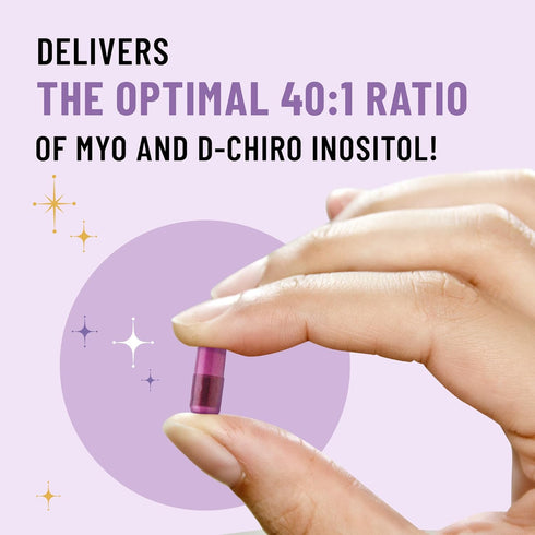 Legendairy Milk Pure Inositol Supplement - Myo Inositol & D-Chiro Inositol Capsules for Ovarian & Fertility Support -