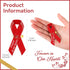 50 Pcs Funeral Ribbons Memorial Ribbon Funeral Pins Classic Memorial Service Respect Meditation Personalized Ribbon Bow with Safety Pins for Mourning Remembrance Day Funeral Event (Red) by Ysleen