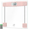 FITINDEX Digital Bathroom Scale for Body Weight, Highly Accurate, Large LCD Display, Slim Tempered Glass, 400 lbs, Pink