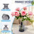 QUUPY 1PCS 150ml/5oz Sets Empty Refillable Glass Diffuser Bottle Exquisite Essential Oils Container for DIY Replacement