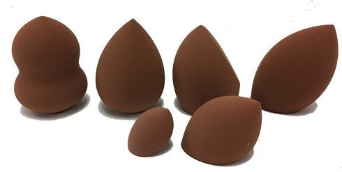 Pro Makeup Foundation Blending Sponges - 6Pcs Set
