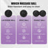 QLDT 3-in-1 Set, Massage Ball Peanut Ball & Spiky Ball & Lacrosse Ball for Yoga, Myofascial Release, Plantar Fasciitis