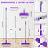 Microfiber Mops for Floor Cleaning: BPAWA Flat Mop with 4 Reusable Washable Pads for Swiffer Powermop