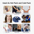 BICAREE Ice Pack for Injuries, Reusable Hot Water Bag for Hot & Cold Therapy and Pain Relief with Cover, Size 11"