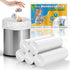 heihaily Small Trash Bags Compostable 2 Gallon - Unscented Biodegradable Garbage Bag Recycling