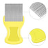 Maitys 8 Pieces Flea Lice Combs, Double Sided Lice and Nit Removal Grooming Combs for Humans and Pets (Orange, Blue,