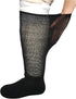 Extra Width Diabetic Socks for Lymphedema - Bariatric Non Binding Knee High Sock for Swollen Feet, 2 Pairs