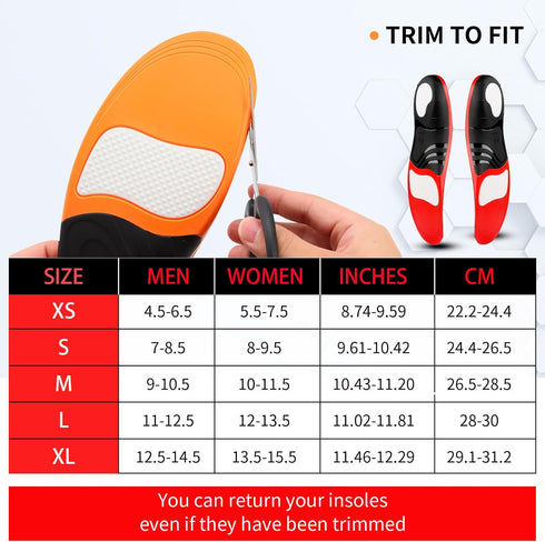 (220+lbs) Plantar Fasciitis Strong Arch Support Insoles for Men Women, Orthotic Inserts for Flat Feet Pain Relief, Black