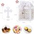 LEMESO 2x2x2in Favor Boxes for Presents, Small Gift Boxes with Ribbon, Party Wedding Favors, Mini Candy Boxes