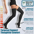 Socks,20-30 mmHg Thigh High Compression Closed Toe Compression Stockings for Men Women,for Varicose Veins,Edema,DVT