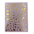Impressed Authentic 5 Sheets Luxury Nail Art Stickers, 500+ Chrome Gold Customized Nail Decals for Salon Nails