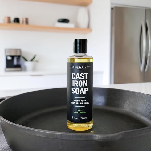 Caron & Doucet Cast Iron Cleaning Soap | 100% Plant-Based Soap for Cleaning, Restoring, and Care (8 oz)