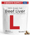 Beef Liver Capsules USA-Made (Value Pack) Whole Food Source of 30+ Bioavailable