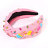 Ice Cream Popsicle Headband - Beaded Rainbow Knotted Headband for Women, Jeweled Crystal Embellished