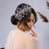 Wedding Headband Bridal Hair Pieces, Silver Rhinestone Side Comb Hair Accessories for Women