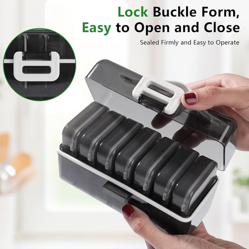 QIANYIXIN 7 3 Weekly Pill Organizer, Day Large Pill Box Times a Day, One-Touch Easy Open Travel Medication Case