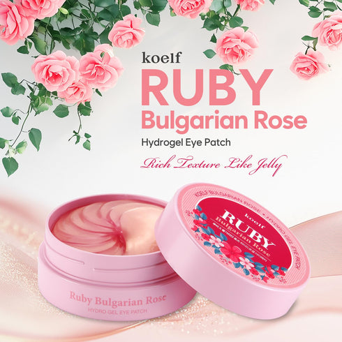 Koelf Ruby & Bulgarian Rose Hydrogel Eye Patch, 60pcs