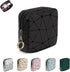 4.5" Mini Makeup Bag for Women, Small Black Cosmetics Bag for Purse, Portable Pouch with Zipper for Girls