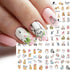 12 Sheets Rabbit Nail Stickers, Animal Water Transfer Nail Decals, Holographic Art Sticker for Women Girls