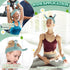 Spa Headband and Wristband Set, Snail Coral Fleece Hair Band for Washing Face, Cute Hair Accessories (Green).