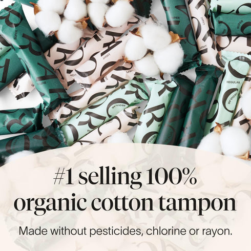 Multipack (12 12 12 Cora Organic Tampons Light, Regular, Super Tampons)