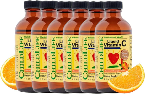 CHILDLIFE ESSENTIALS Liquid Vitamin C - Liposomal Vitamin C Liquid, Immune System Support, Natural Orange, 4 Fl Oz