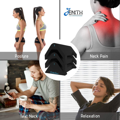 Zenith Cervical Traction Orthotic Neck Corrector, 3-in-1 Device for Physical Therapy