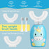 LHhuizou 4 2 360-Degree IPX7 Kids U Shaped Electric Toothbrush Brush Heads, Automatic Sonic Toothbrush Kids Modes