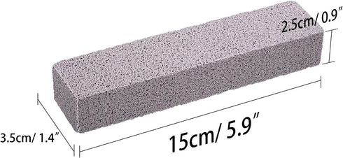 Pumice Sticks Pumice Scouring Pad for Cleaning, Grey Pumice Stick Cleaner for Removing Toilet Bowl Ring, Bath, Household, Kitchen, Spa, Pool, Household Cleaning, 5.9 x 1.4 x 0.9 Inch (10 Packs)