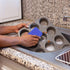 Handy Gourmet Silicone Sponges – Kitchen and Dish Scrubber, Fragrance, Mildew, Odor Free (Set of 4)
