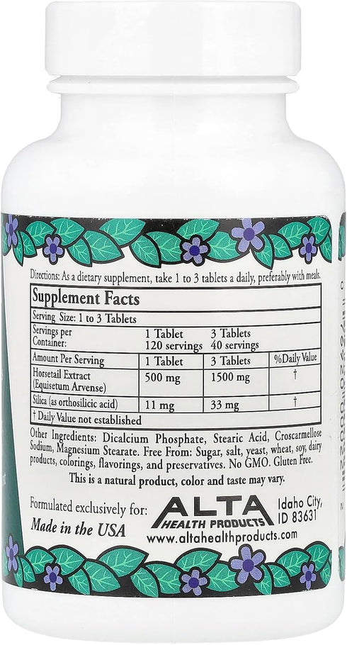 Herbal SILICA with Bioflavonoids Tablets, 120 Count