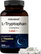 NatureBell L Tryptophan 1300mg, L Theanine 200mg, 300 Capsules | Plant Based Supplement for Calm