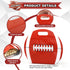 Nuanxinrouju 25pcs Football Snack Bags with Handles Reusable Ziplock Stand-Up Plastic,Party Favors Goodie Treat Bags