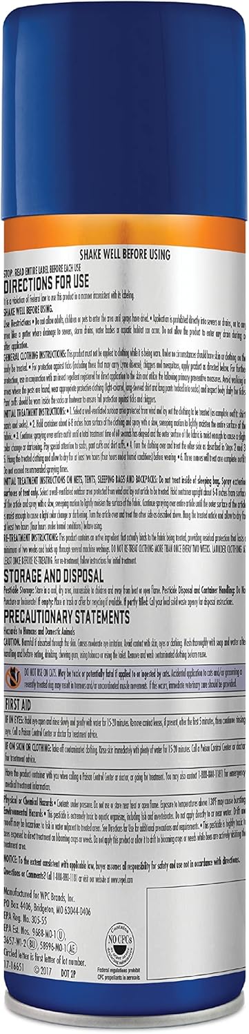 Repel Permethrin Clothing & Gear Insect Repellent, 6.5 Fl Oz (Pack of 6), Use on Outdoor Gear, Tents, and Sleeping