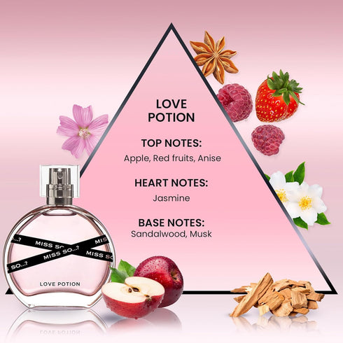 So…?...? Miss Set - Perfumes for Women, Floral, Fruity & Vanilla Notes - 800 Sprays - 3 pcs Gift Set