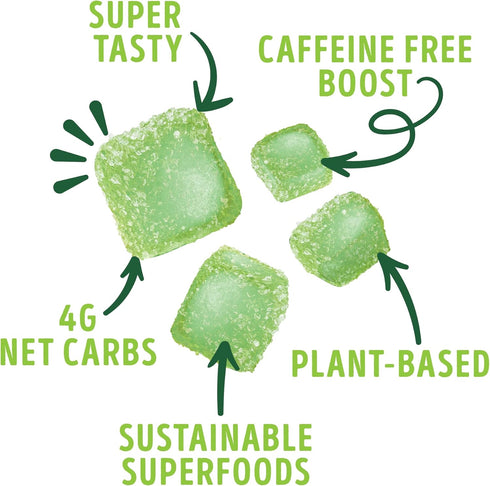 Kuli Kuli Super Energy Gummies - 60 Non-GMO, Gluten-Free Moringa Energy Supplements, Caffeine-Free Natural Booster