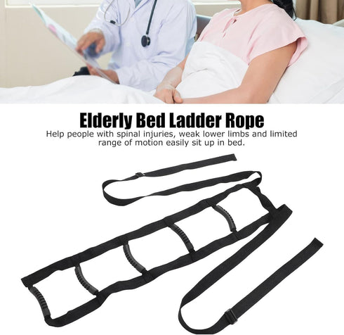 ZHDLdpUS Bed Ladder Assist Rope Ladder Help to Get Out of Bed Pull Up & Sit Up Assist Device Bed Support Ladder Assist