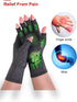 Donfri 2 Pairs Fingerless Arthritis Compression Gloves for Pain Relief, Anti-Slip, for Women and Men, S Size