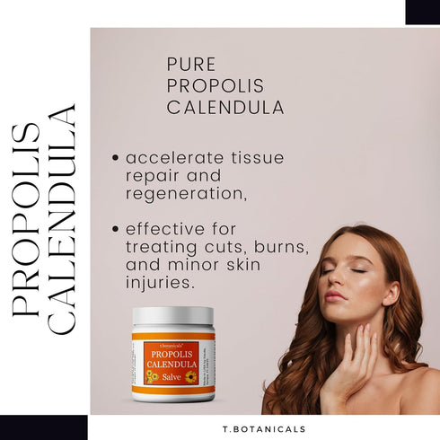 Soothing Propolis Calendula Salve | Herbal Moisturizer Ointment Made in USA