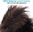 Natural Black Ostrich Feather Duster - 2 Packs, Car Duster for Interior/Exterior Cleaning, Soft and Fluffy (Black)
