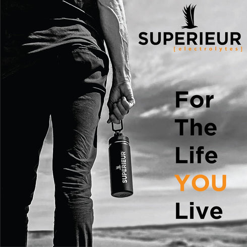 Superieur Electrolytes - Plant Based Supplement w/Sea Minerals for Hydration & Recovery - Watermelon (70 Servings)