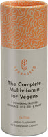 Complete Vegan Multivitamin with Iron, Omega 3, Vitamin D3, Folate, Zinc, Vitamin B12, 30 Day Supply