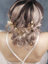 Vintage Gold Leaf Bride Hair Accessories - Hair Pins Clip Bobby Pins, Customised Wedding Pack of 3