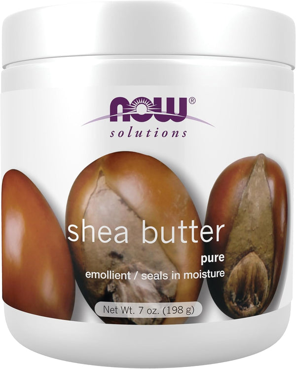 NOW Foods Shea Butter, 7-Ounce Skin Emollient, Seals in Moisture for Dry Skin
