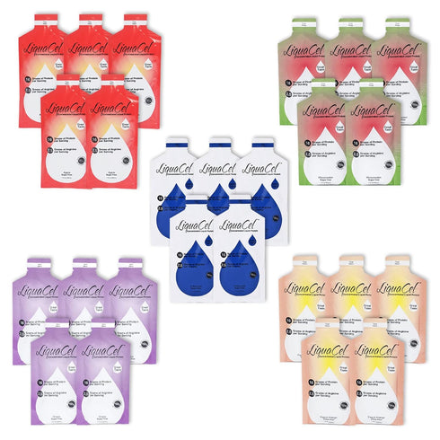 LiquaCel Concentrated Liquid Protein Packets, Variety Packs (25 Packets X 30ML)