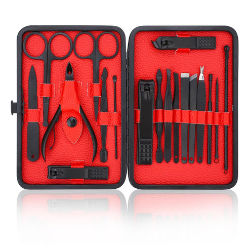 Manicure Set, Stainless Steel Nail Care Set, Professional Ingrown Toenail Clipper Grooming Tool Kit