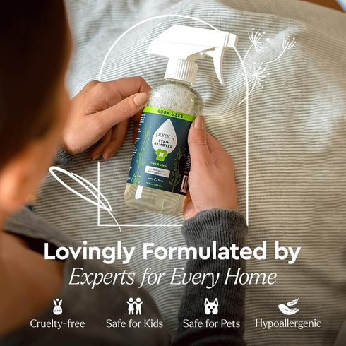 Puracy Stain Remover Cleaning Spray Natural Travel Stain Remover for Clothes Enzyme-Powered 12 oz