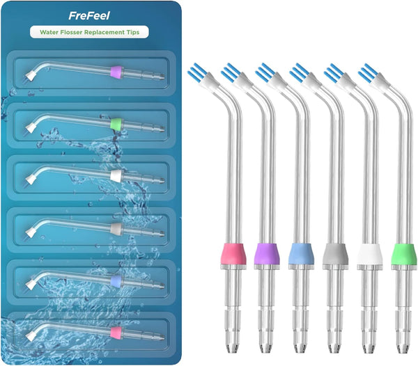 Replacement Tips for Waterpik Water Flosser, 6 Plaque Seeker Tips